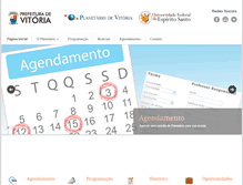 Tablet Screenshot of planetariodevitoria.org